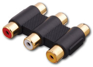 Triple RCA Composite Audio/Video Coupler (van_110203)