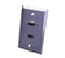 Stainless Steel HDMI + S-VGA Wall Plate
