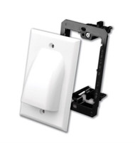 Flat Panel Bulk Cable Wall Plate with Mounting Bracket Kit (van_LV1VAN1BK)