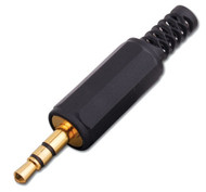 3.5 mm Male Stereo Plug with Strain Relief (van_P35STGX)