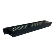 19" HORIZONTAL FINGER DUCT WITH COVER 1 RMS. 50 CABLES.  BLACK
