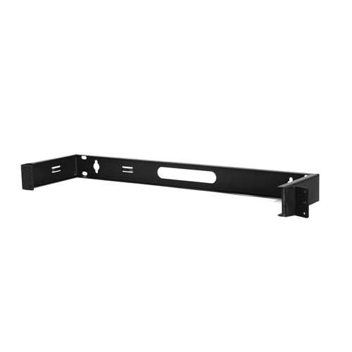 19" WALL MOUNT BRACKET 1 RMS  6" DEPTH HINGED.  BLACK