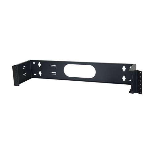 19" WALL MOUNT BRACKET 2 RMS 6" DEPTH HINGED.  BLACK