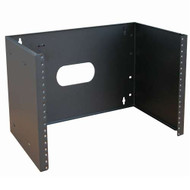 19" WALL MOUNT BRACKET 7 RMS 12" DEPTH NON-HINGED.  BLACK