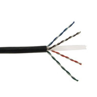 Cat6 Plenum Rated Cable 1000' Box - Black