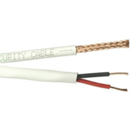 RG59 + 18/2 Siamese White Wire 500' Spool