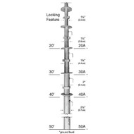 40 Foot Pop-Up Mast