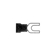 Philmore 65-2524 Insulated Spade Terminal 22-16 AWG #6 Red 15pk (lkg_65-2524)