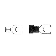Philmore 65-2543C Insulated Spade Terminal 16-14 AWG #4 Blue 100PK (lkg_65-2543C)