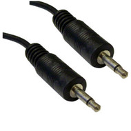 6 3.5mm Mono Mini Plug on both ends; Black (lkg_44-026)