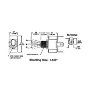 Philmore 30-055 HD Bat Handle Toggle Switch  SPDT 20A  (ON)-OFF-(ON) (lkg_30-055)