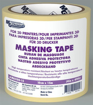 MASKING TAPE, 4" x 50 ft, HIGH TEMPERATURE, FOR 3D PRINTING (mg_MAS100-15)