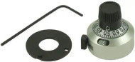 Turns Counting Dial, 15 Turns, 6.35 mm, Satin Chrome