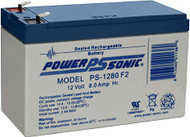 Power Sonic 12V 8AH F2 SLA Replacement Battery