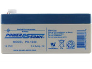 Power Sonic Rechargeable Sealed Lead Acid Battery 12V 3.4 AH