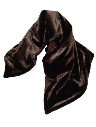 Beaver Faux Fur Throw