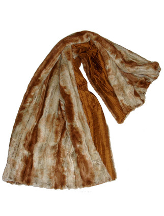 Upside Down Faux Fur throw