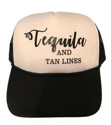 Tequila and Tan Lines Style Round Bill Snapback Hat