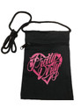Black Bag w/PD Heart Logo - Pink