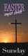 Church Banner featuring Cross at Sunset with Easter Service Theme
