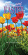 Church Banner featuring Brightly Colored Tulips with Easter Theme