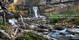 Church Banner featuring Waterfall and Flowing Stream with Faith Theme