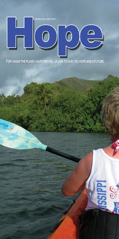 Church Banner featuring Kayaker with Hope Theme