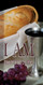 Church Banner featuring Bread Loaf/Wine with I Am the Bread of Life Theme