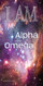 Church Banner featuring the Cosmos with I Am the Alpha and Omega Theme