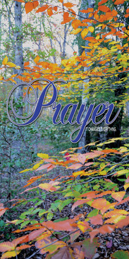 Church Banner featuring Colorful Fall Leaves with Prayer Theme