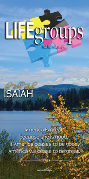 Church Banner featuring Mt. Rainier with Life Groups Theme