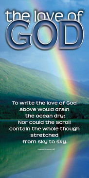 Church Banner featuring Beautiful Rainbow with Love of God Theme