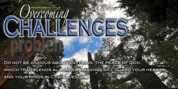 Church Banner featuring Giant Redwoods with Motivational Theme