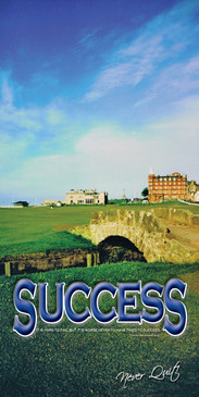 Church Banner featuring Swilken Bridge at St. Andrews with Motivational Theme