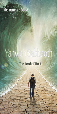 Church Banner featuring Parting of the Sea with The Lord Of Hosts Theme