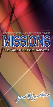 Church Banner featuring Modern Design with Missions Theme