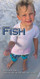 Church Banner featuring Young Boy and Fish with Missions Theme