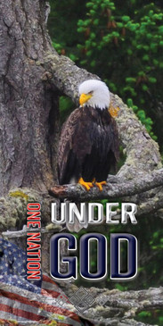 Church Banner featuring Eagle with One Nation Under GOD Theme