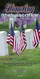 Church Banner featuring Grave Markers with Honoring Their Sacrifice Theme