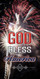 Church Banner featuring Fireworks with God Bless America Theme