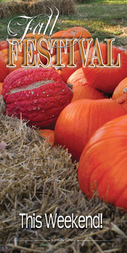 Church Banner featuring Pumpkins with Fall Festival Theme