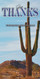 Church Banner featuring Large Saguaro Cactus with Thanksgiving Theme