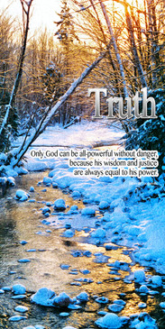 Church Banner featuring Icy Stream with Truth Theme
