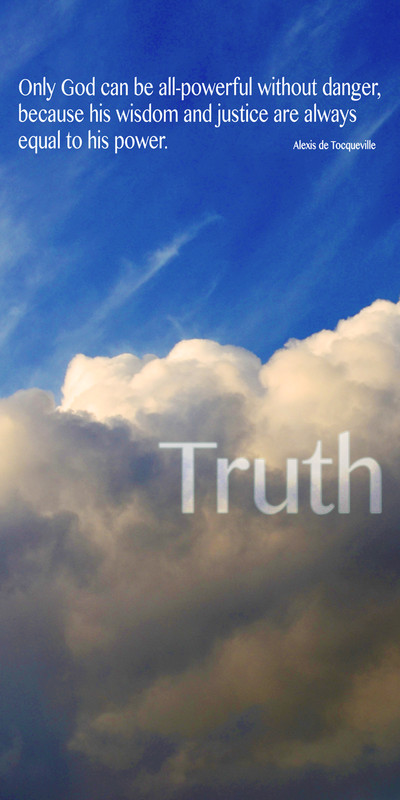 Church Banner featuring Clouds and Blue Sky with Truth Theme