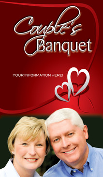 Church Banner featuring Couple and Banquet Theme