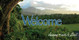 Church Banner featuring Hawaiian Landscape and Welcome Theme