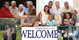 Church Banner featuring ALL AGE GROUPS and Welcome Theme