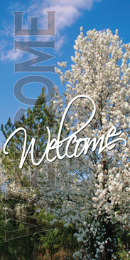 Church Banner featuring Cliffs Home for a Welcome Center Banner