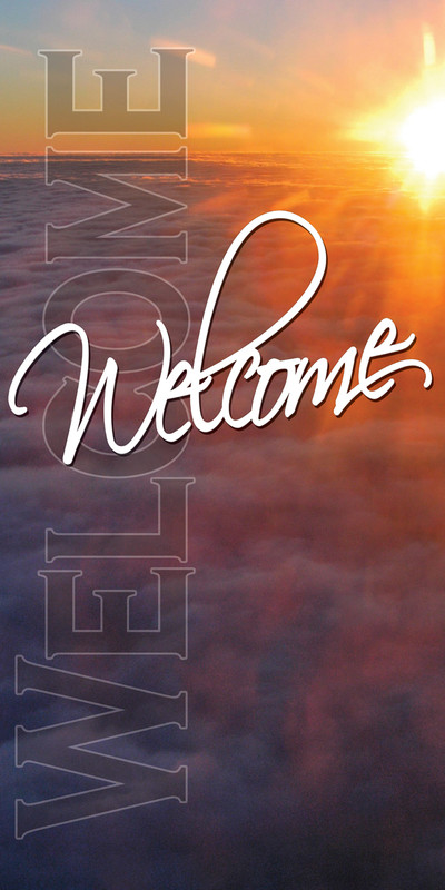 Church Banner featuring Sunrise for Welcome Center Banner