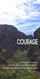 Church Banner featuring Mountain Range with Courage Theme
